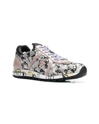 hellbeige Pailletten niedrige Sneakers von Premiata