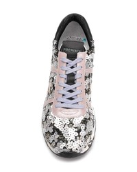 hellbeige Pailletten niedrige Sneakers von Premiata