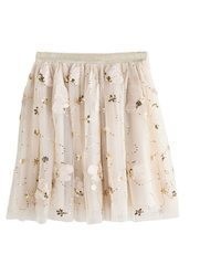 hellbeige Paillettenrock von NEXT