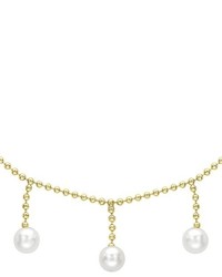 hellbeige Perlenkette von Carissima Gold