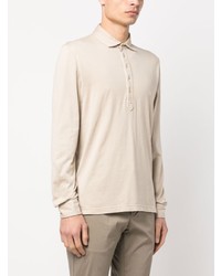 hellbeige Polo Pullover von Fedeli