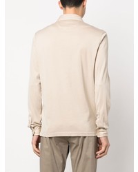 hellbeige Polo Pullover von Fedeli