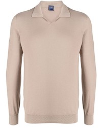 hellbeige Polo Pullover von Fedeli