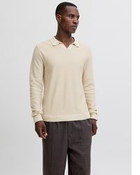 hellbeige Polo Pullover von Jack & Jones