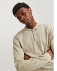 hellbeige Polo Pullover von Jack & Jones