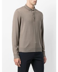 hellbeige Polo Pullover von Canali