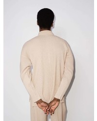 hellbeige Polo Pullover von Homme Plissé Issey Miyake