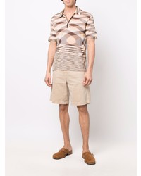 hellbeige Polohemd mit Argyle-Muster von Missoni