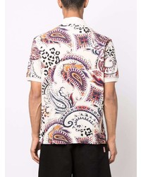hellbeige Polohemd mit Paisley-Muster von Just Cavalli