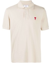 hellbeige Polohemd von Ami Paris