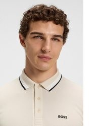 hellbeige Polohemd von Boss Green