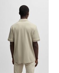 hellbeige Polohemd von Boss Orange