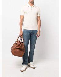 hellbeige Polohemd von Tom Ford