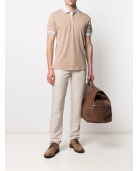 hellbeige Polohemd von Brunello Cucinelli