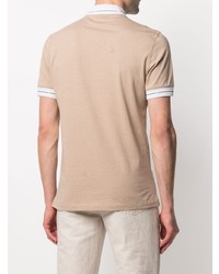 hellbeige Polohemd von Brunello Cucinelli