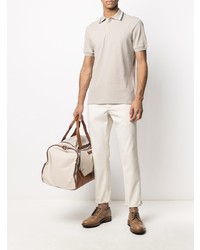 hellbeige Polohemd von Brunello Cucinelli