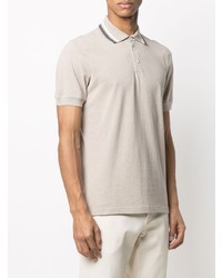 hellbeige Polohemd von Brunello Cucinelli