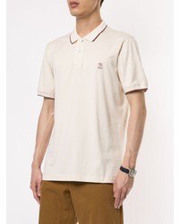 hellbeige Polohemd von Brunello Cucinelli