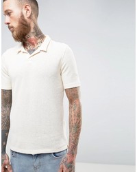 hellbeige Polohemd von Selected