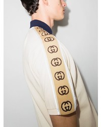 hellbeige Polohemd von Gucci