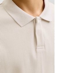 hellbeige Polohemd von Jack & Jones