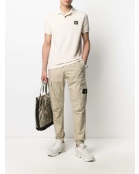 hellbeige Polohemd von Stone Island