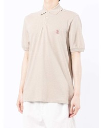 hellbeige Polohemd von Brunello Cucinelli