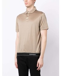 hellbeige Polohemd von Emporio Armani