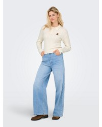 hellbeige Polohemd von Only