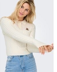 hellbeige Polohemd von Only