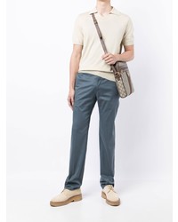 hellbeige Polohemd von Brunello Cucinelli