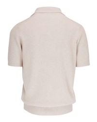 hellbeige Polohemd von Brunello Cucinelli