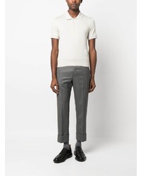 hellbeige Polohemd von Thom Browne