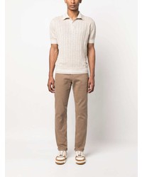 hellbeige Polohemd von Brunello Cucinelli