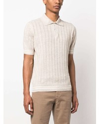 hellbeige Polohemd von Brunello Cucinelli