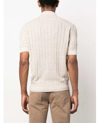 hellbeige Polohemd von Brunello Cucinelli