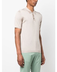 hellbeige Polohemd von Roberto Collina