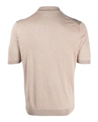 hellbeige Polohemd von Barba