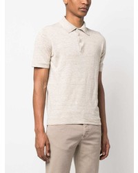 hellbeige Polohemd von Brunello Cucinelli