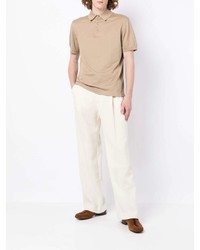 hellbeige Polohemd von Brioni