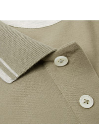 hellbeige Polohemd von Brunello Cucinelli