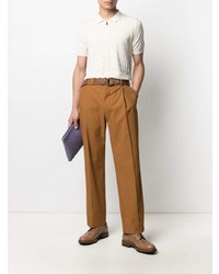 hellbeige Polohemd von Corneliani