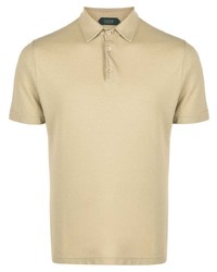 hellbeige Polohemd von Zanone