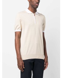 hellbeige Polohemd von Kiton