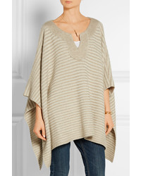 hellbeige Poncho von The Elder Statesman