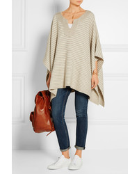 hellbeige Poncho von The Elder Statesman