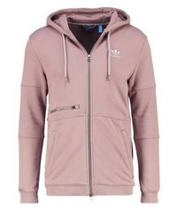 hellbeige Pullover mit einem Kapuze von adidas