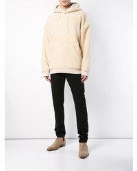 hellbeige Pullover mit einem Kapuze von Givenchy