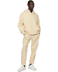 hellbeige Pullover mit einem Kapuze von adidas Originals