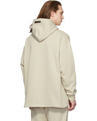 hellbeige Pullover mit einem Kapuze von Essentials